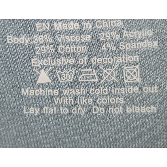 OGL Eco-Mousse Soft Stretchy Surplice Wrap Look Sleeveless Top Blue Size Medium - Picture 3 of 10